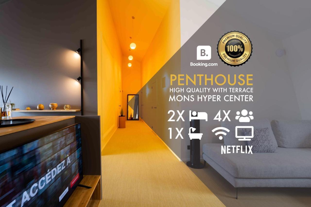 Luxury Penthouse & Terrace - Mons City Center Luaran gambar